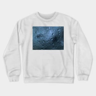 Storm raindrops in glass Crewneck Sweatshirt